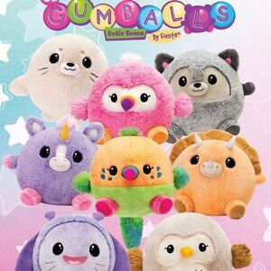 Fiesta Gumballs Cutie Beans Peili Parakeet - 11" - Neon Sherbet - NWT